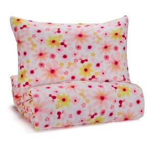 Floral Pink and Yellow Bedding Set